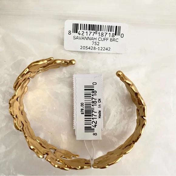 KENDRA SCOTT Savannah Cuff Bracelet in Gold NWT - Picture 12 of 14